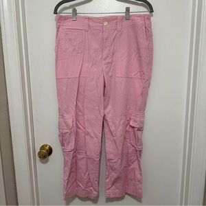 Pink Cargo Pants Ralph Lauren Women’s Cropped Cargo Pants size 8